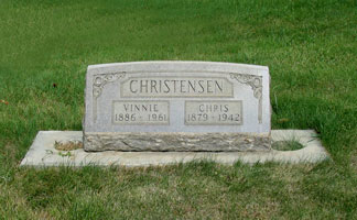 Chris and Vinnie Christensen Burial Site