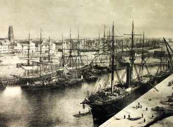 Mid-19th century view of Bremerhaven