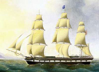 Painting of ship Olbers