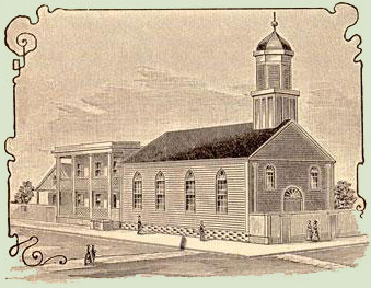 St. Paul Lutheran Church as it appeared from 1843-1860