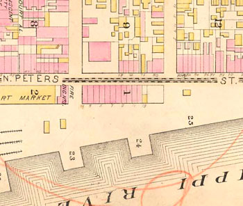 Detail from 1883 Robinson Map, Plate 18.