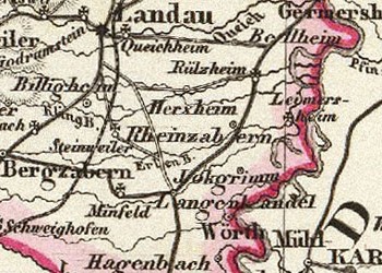 Detail from 1856 map of Bavaria