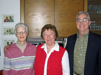 Pat and Norm with Trudl Mohr in Gonsenheim.