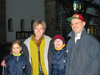 Kerstin Mohr and family in Mainz.