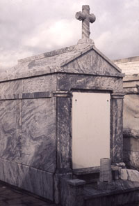 The Neff family tomb in St. Vincent de Paul Cemetery, No. 1.