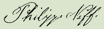 Signature of Philipp Neff.