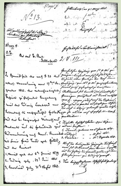 Page from Leonhard family emigration record.