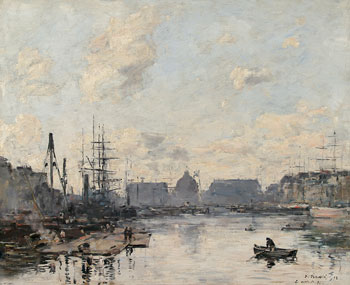 A 19th-century view of the harbor at Le Havre, by Eugene Bodin.