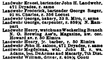 Detail from 1893 city directory.