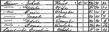 Detail from 1920 federal census.